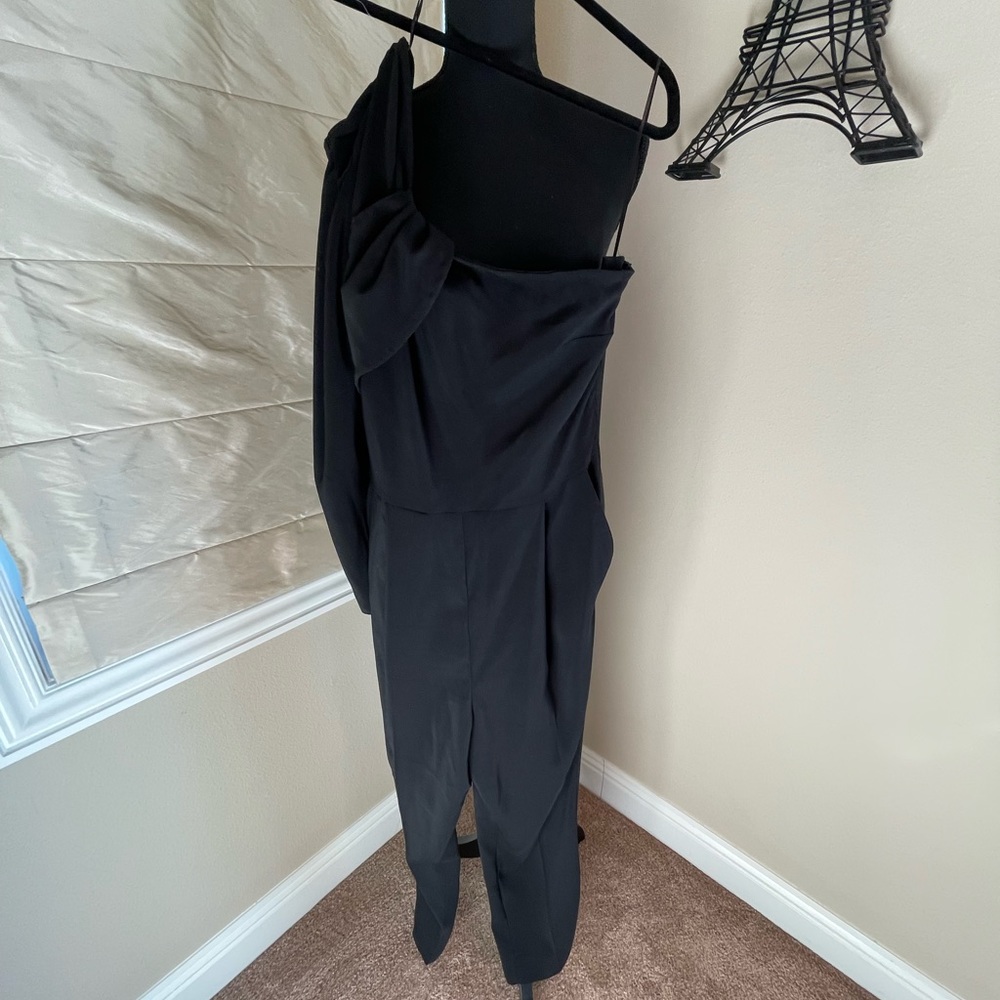 H&M Black One Shoulder Jumpsuit